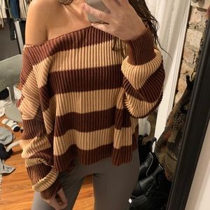 Free people just my stripe sweater